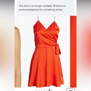 WAYF orange dress